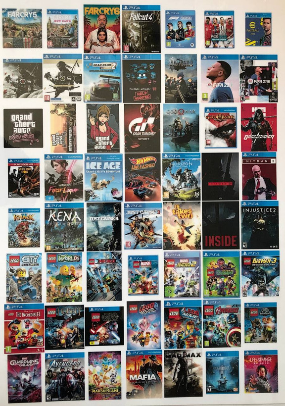 پک 20عددی بازی کپیخور نصبی ps4 انتخابی
